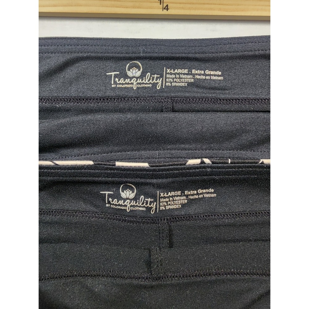Tranquility by Colorado Clothing XL Skorts 2 PACK LOT Black Floral Athletic Golf - Picture 5 of 7